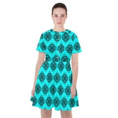 Abstract Knot Geometric Tile Pattern Sailor Dress by GardenOfOphir