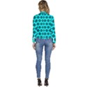 Abstract Knot Geometric Tile Pattern Women s Long Sleeve Revers Collar Cropped Jacket View4