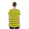 Abstract Knot Geometric Tile Pattern Skirt Hem Sports Top View2