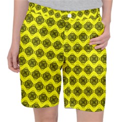 Abstract Knot Geometric Tile Pattern Women s Pocket Shorts by GardenOfOphir