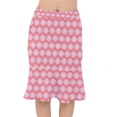 Abstract Knot Geometric Tile Pattern Short Mermaid Skirt by GardenOfOphir