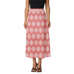 Abstract Knot Geometric Tile Pattern Classic Midi Chiffon Skirt