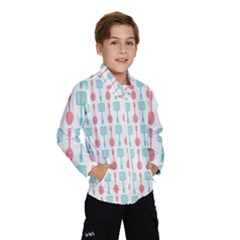 Spatula Spoon Pattern Kids  Windbreaker by GardenOfOphir