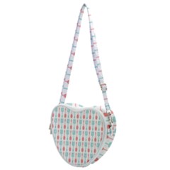 Spatula Spoon Pattern Heart Shoulder Bag by GardenOfOphir