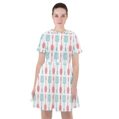 Spatula Spoon Pattern Sailor Dress by GardenOfOphir