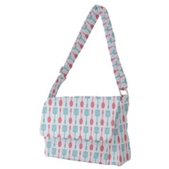 Spatula Spoon Pattern Full Print Messenger Bag (m) by GardenOfOphir