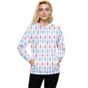 Spatula Spoon Pattern Women s Lightweight Drawstring Hoodie View1