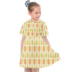 Spatula Spoon Pattern Kids  Sailor Dress by GardenOfOphir