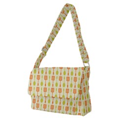 Spatula Spoon Pattern Full Print Messenger Bag (m) by GardenOfOphir