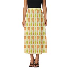 Spatula Spoon Pattern Classic Midi Chiffon Skirt by GardenOfOphir