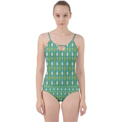 Spatula Spoon Pattern Cut Out Top Tankini Set by GardenOfOphir