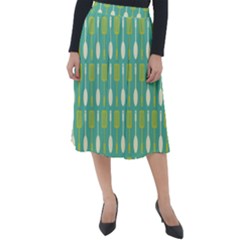 Spatula Spoon Pattern Classic Velour Midi Skirt  by GardenOfOphir