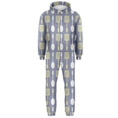 Spatula Spoon Pattern Hooded Jumpsuit (men) by GardenOfOphir