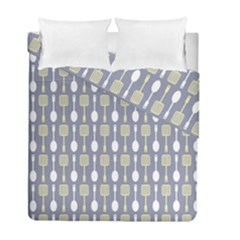 Spatula Spoon Pattern Duvet Cover Double Side (full/ Double Size) by GardenOfOphir