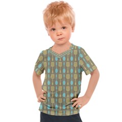 Spatula Spoon Pattern Kids  Sports Tee