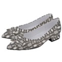 Gray And White Kitchen Utensils Pattern Women s Bow Heels View2