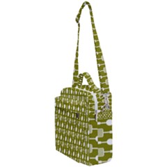 Olive Green Spatula Spoon Pattern Crossbody Day Bag by GardenOfOphir