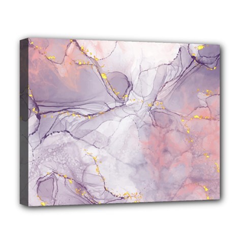 Liquid Marble Deluxe Canvas 20  X 16  (stretched) by BlackRoseStore