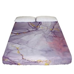 Liquid Marble Fitted Sheet (queen Size) by BlackRoseStore