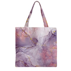 Liquid Marble Zipper Grocery Tote Bag by BlackRoseStore