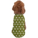 Olive Green Spatula Spoon Pattern Dog T-Shirt View2