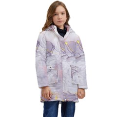 Liquid Marble Kid s Hooded Longline Puffer Jacket by BlackRoseStore