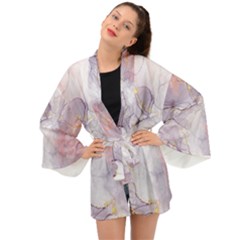 Liquid Marble Long Sleeve Kimono by BlackRoseStore