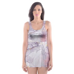 Liquid Marble Skater Dress Swimsuit by BlackRoseStore