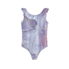 Liquid Marble Kids  Frill Swimsuit by BlackRoseStore