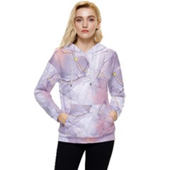 Liquid Marble Women s Lightweight Drawstring Hoodie by BlackRoseStore