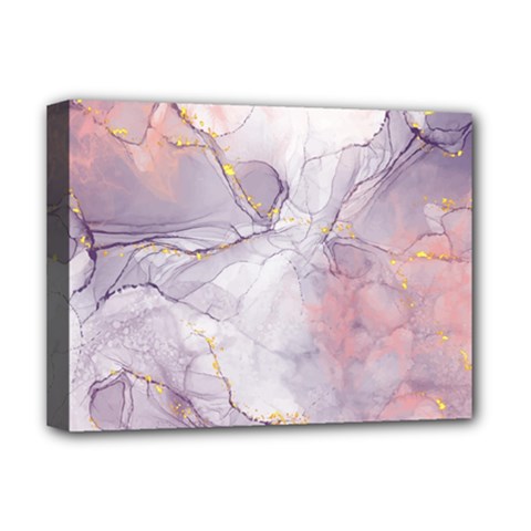 Liquid Marble Deluxe Canvas 16  X 12  (stretched)  by BlackRoseStore