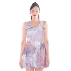 Liquid Marble Scoop Neck Skater Dress by BlackRoseStore