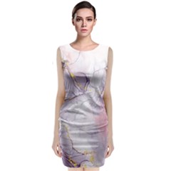 Liquid Marble Classic Sleeveless Midi Dress by BlackRoseStore