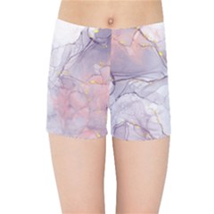 Liquid Marble Kids  Sports Shorts by BlackRoseStore