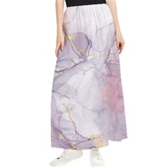 Liquid Marble Maxi Chiffon Skirt by BlackRoseStore