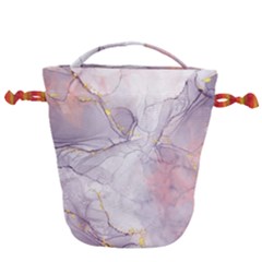 Liquid Marble Drawstring Bucket Bag by BlackRoseStore