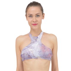 Liquid Marble High Neck Bikini Top by BlackRoseStore