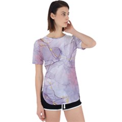 Liquid Marble Perpetual Short Sleeve T-shirt by BlackRoseStore