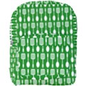 Green And White Kitchen Utensils Pattern Full Print Backpack View1