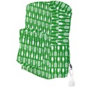 Green And White Kitchen Utensils Pattern Full Print Backpack View3