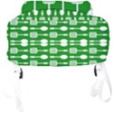 Green And White Kitchen Utensils Pattern Full Print Backpack View4