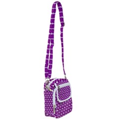 Magenta Spatula Spoon Pattern Shoulder Strap Belt Bag by GardenOfOphir