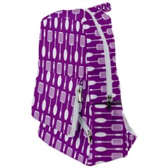 Magenta Spatula Spoon Pattern Travelers  Backpack by GardenOfOphir