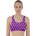 Magenta Spatula Spoon Pattern Back Weave Sports Bra View1