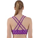 Magenta Spatula Spoon Pattern Back Weave Sports Bra View2