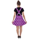 Magenta Spatula Spoon Pattern Velvet Suspender Skater Skirt View2