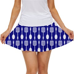 Indigo Spatula Spoon Pattern Women s Skort