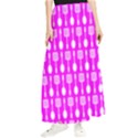 Purple Spatula Spoon Pattern Maxi Chiffon Skirt View1