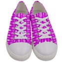 Purple Spatula Spoon Pattern Women s Low Top Canvas Sneakers View1