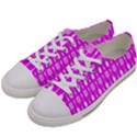 Purple Spatula Spoon Pattern Women s Low Top Canvas Sneakers View2